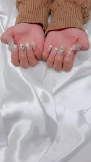 #nailsdesign #nailart #ミラーネイル ...